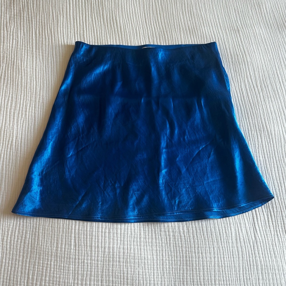 Aritzia Babaton Blue Skirt